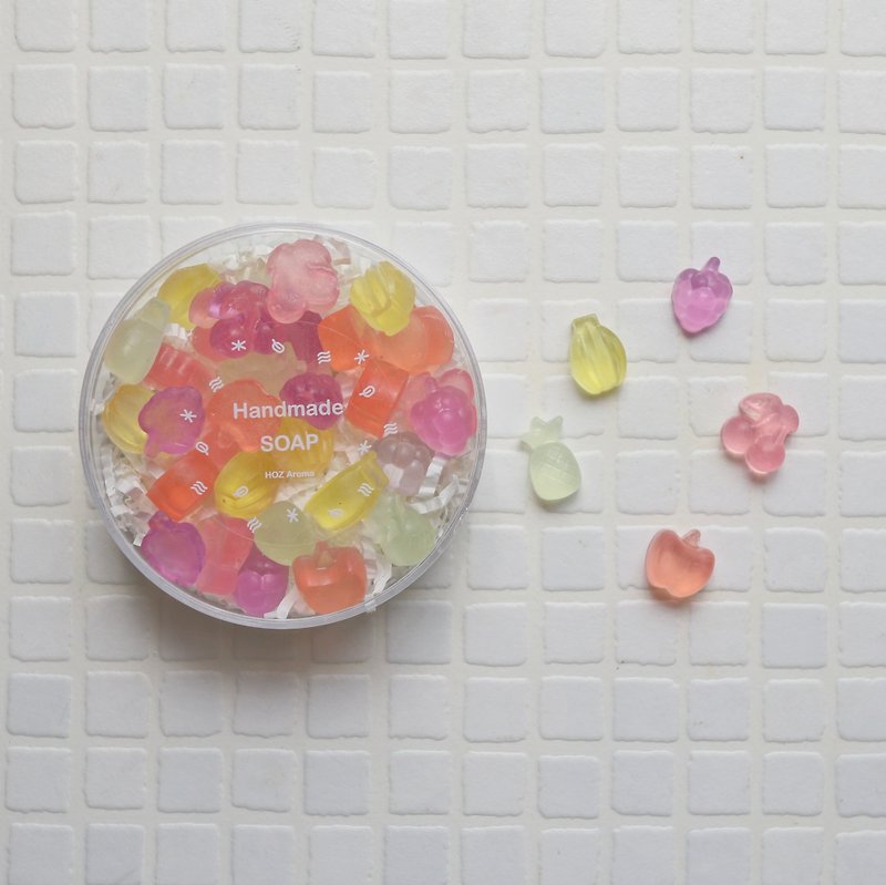 Transparent fruit jelly shaped handmade soap - สบู่ - น้ำมันหอม 