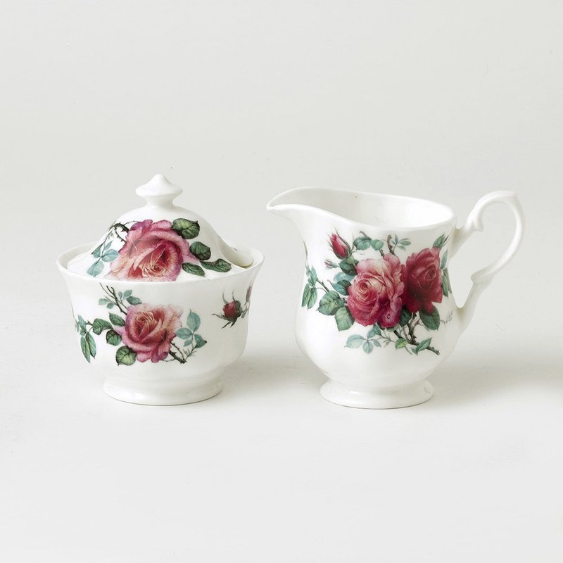 英國 RK | English Rose 英倫玫瑰 有蓋糖罐/奶罐組 - 茶壺/茶杯/茶具 - 瓷 