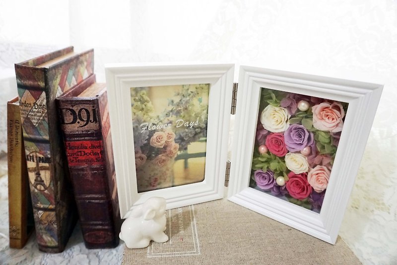 Amaranth double open frames*exchange gifts*Valentine's Day*wedding*birthday gift - ของวางตกแต่ง - พืช/ดอกไม้ 