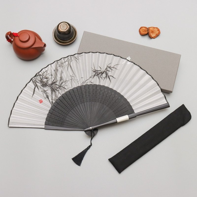 京都竹山系列扇子-竹山(白) - 扇子 - 其他材質 