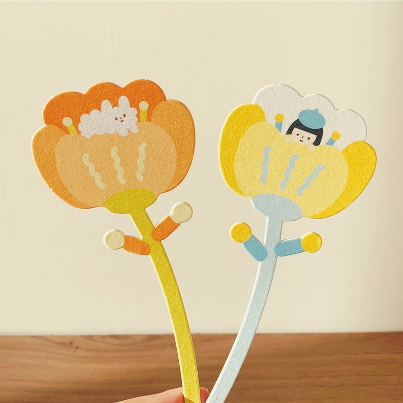 香氛小花 / 魔法花 - 香氛/精油/擴香 - 紙 橘色