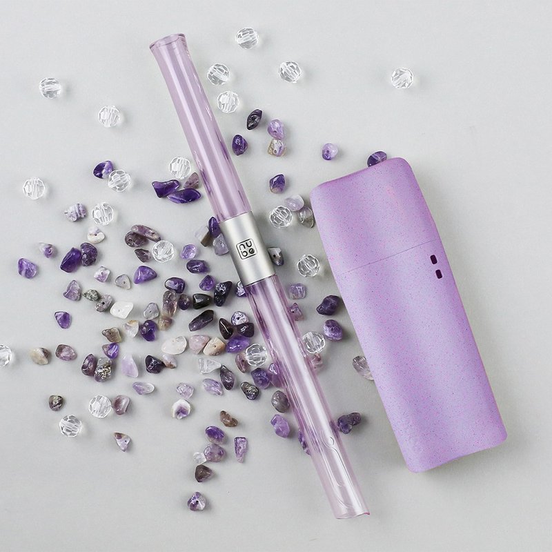 TRUEGRASSES environmental protection straw set/nubo/water whale/J11/lavender - หลอดดูดน้ำ - วัสดุอีโค หลากหลายสี