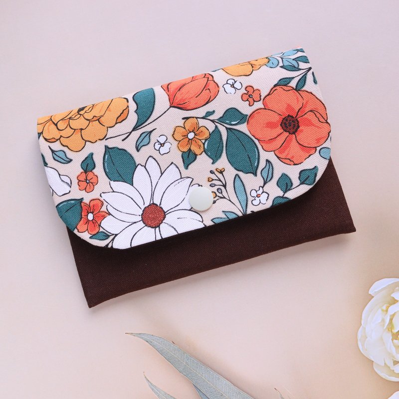 Handmade portable storage bag, credit card storage bag, handmade small bag, passport storage bag, passport cover, passport - อื่นๆ - ผ้าฝ้าย/ผ้าลินิน 