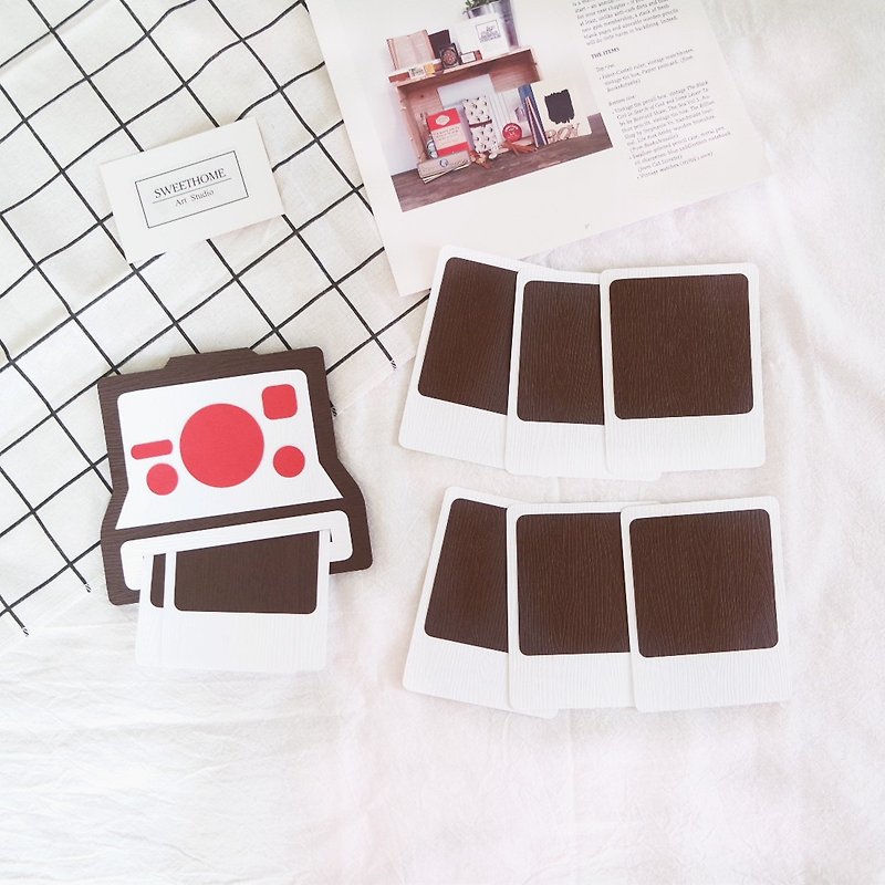 Ready stock/Polaroid shaped handmade card - การ์ด/โปสการ์ด - กระดาษ 