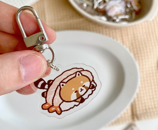 Raccoon Coffee House Acrylic Key Ring Six Generations/Charm/Total of 5  Types - Shop raccoonhouse Charms - Pinkoi