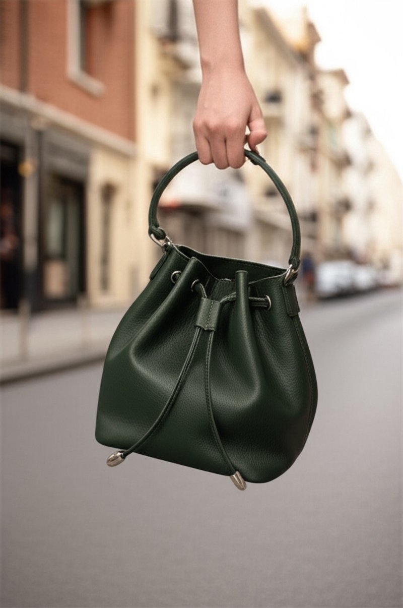 Tosca | Boxing bag green- 卡套 斜孭包 手袋 手提袋 側背包- 綠 - 手提包/手提袋 - 真皮 