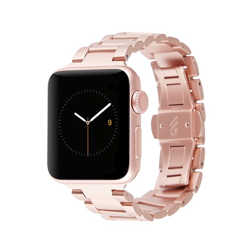 CASEMATE - 42/44 mm Apple Watch Linked Watchband (Black/Rose Gold) - Other - Stainless Steel Black
