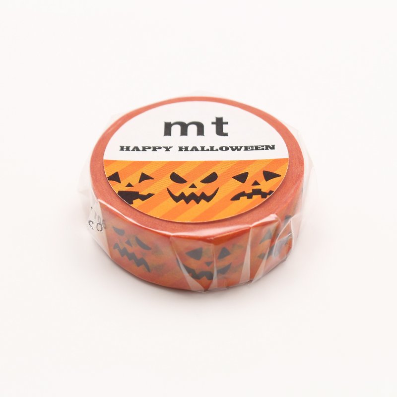 mt Masking Tape Halloween【Jack O'Lantern (MTHALL08)】2017 Limited Edition - Washi Tape - Paper Orange