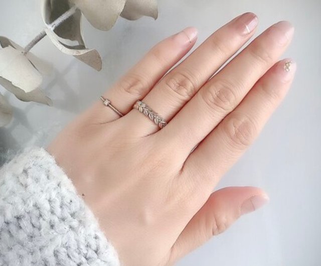 月桂樹モチーフ リング / Laurel motif ring - ショップ Doublemoon