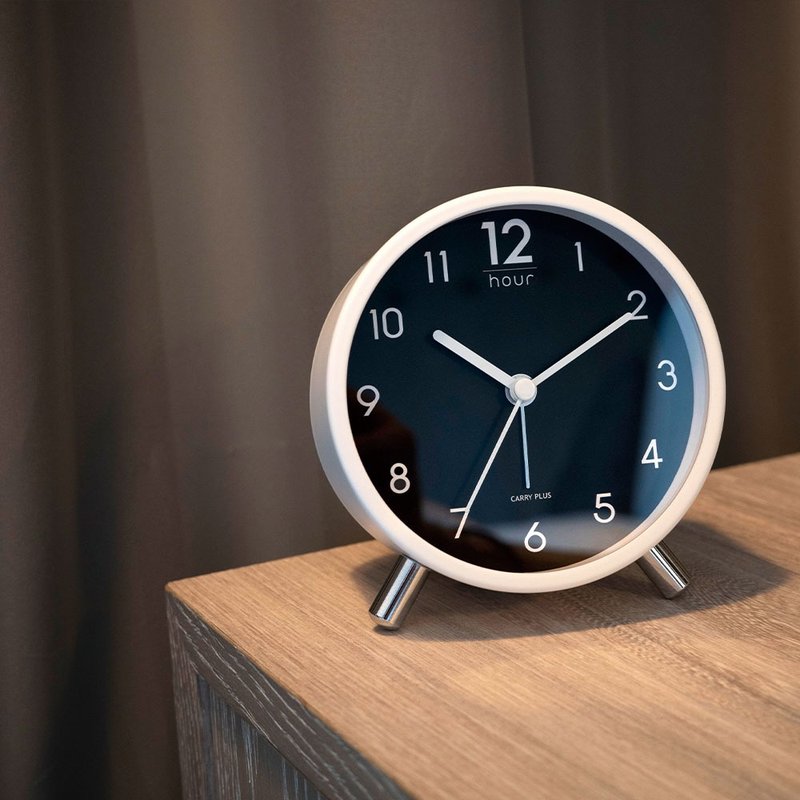 CarryPlus French Romantic Metal Alarm Clock-Matte Black - Clocks - Other Metals Black