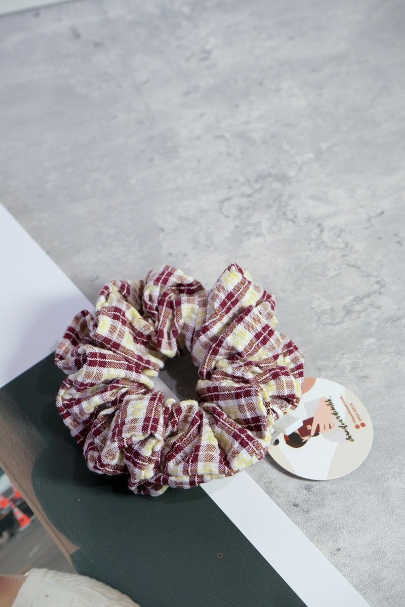 Handmade Scrunchies - G007 - เครื่องประดับผม - ผ้าฝ้าย/ผ้าลินิน หลากหลายสี