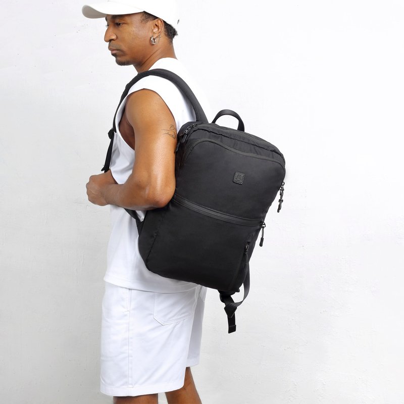 Moral Cecil Compact Backpack - Vintage British - Backpacks - Eco-Friendly Materials Black