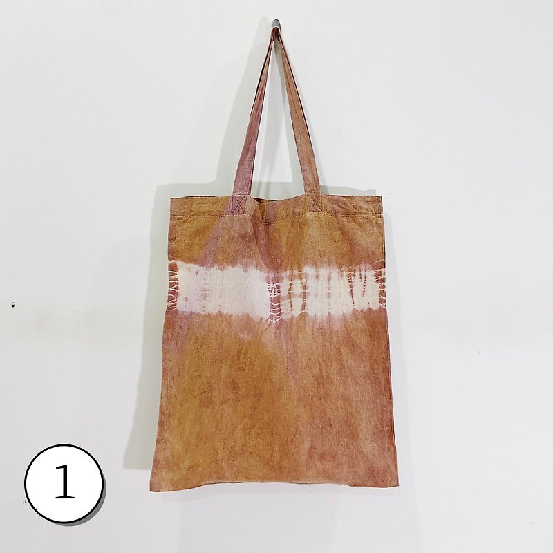 Herring Blue Dyeing | 2nd Anniversary Limited Plant Dyeing Tote Bag A3 Size - Necklaces - Cotton & Hemp Blue