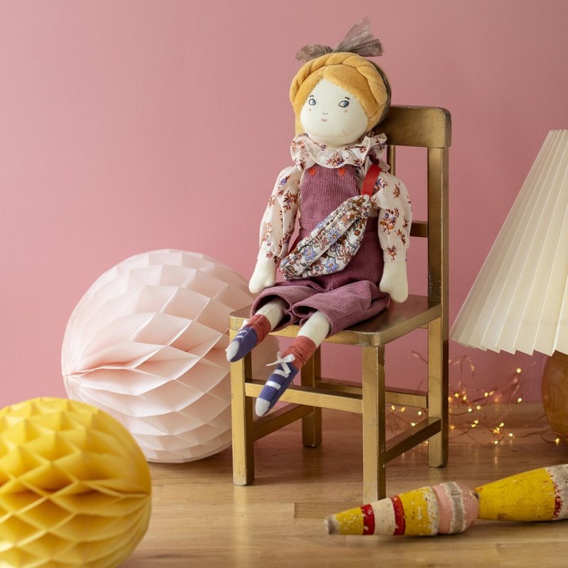 フランス Moulin Roty パリジェンヌドール コンスタンス夫人 ギフトボックス (限定版) H39cm - 知育玩具・ぬいぐるみ - ポリエステル 多色