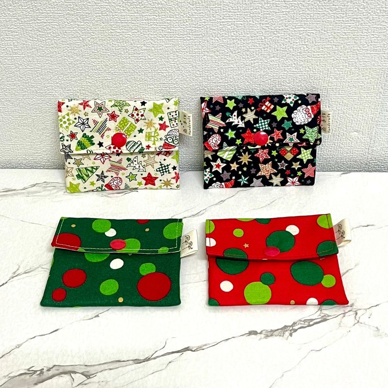 聖誕風卡包 - 零錢包/小錢包 - 棉．麻 多色
