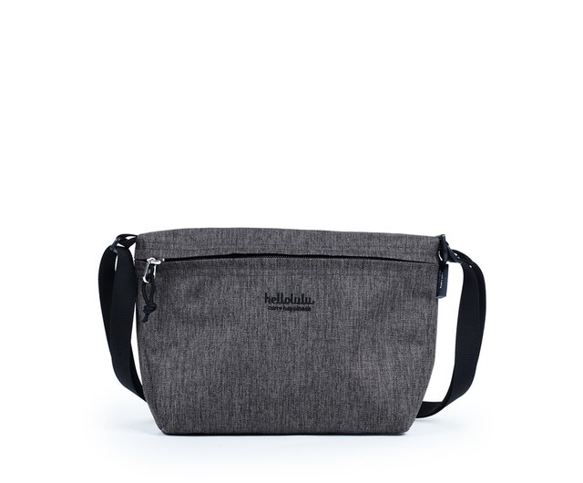 ANELLO FOLDED SHOULDER BAG BLACK