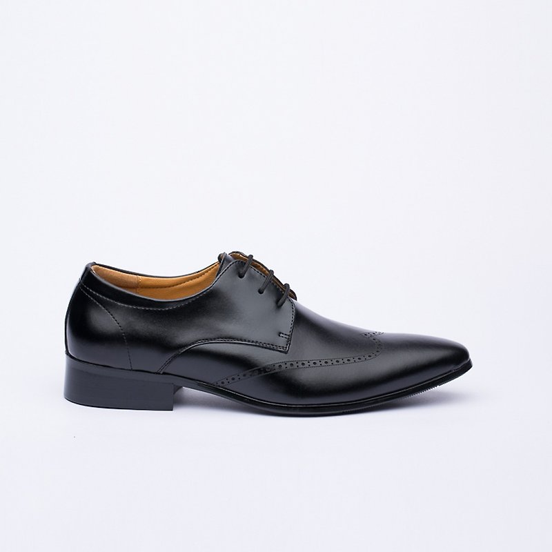 Genuine Leather Wallingford Oxford Shoes KG80008 Black - Men's Leather Shoes - Genuine Leather Black