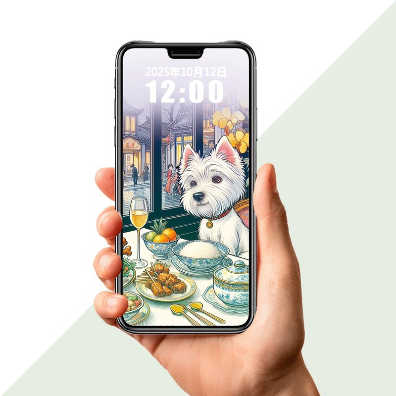 友梗美食家系列5手機桌布插畫套組 - 其他數位設計 - 其他材質 