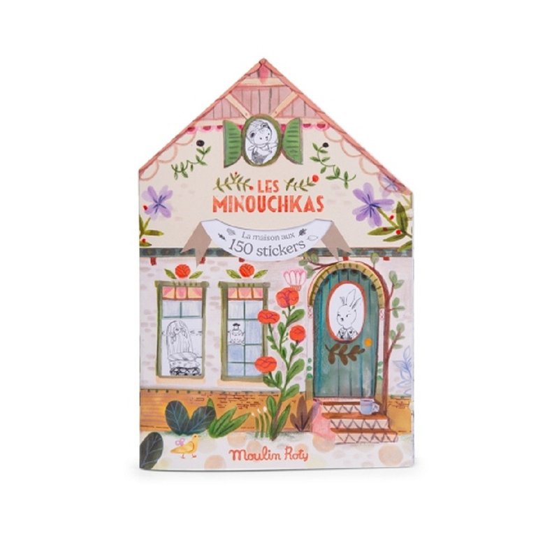 【預購】法國 Moulin Roty 米努奇卡斯彩色書與貼紙 (150小張) - 寶寶/兒童玩具/玩偶 - 紙 多色
