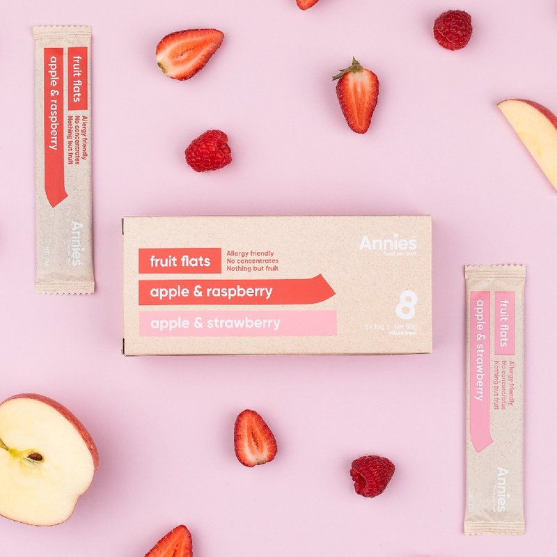 [Shoumanqu] New Zealand Annies all-natural fruit bars 4 boxes (Raspberry & Strawberry 4) - ผลไม้อบแห้ง - วัสดุอื่นๆ 