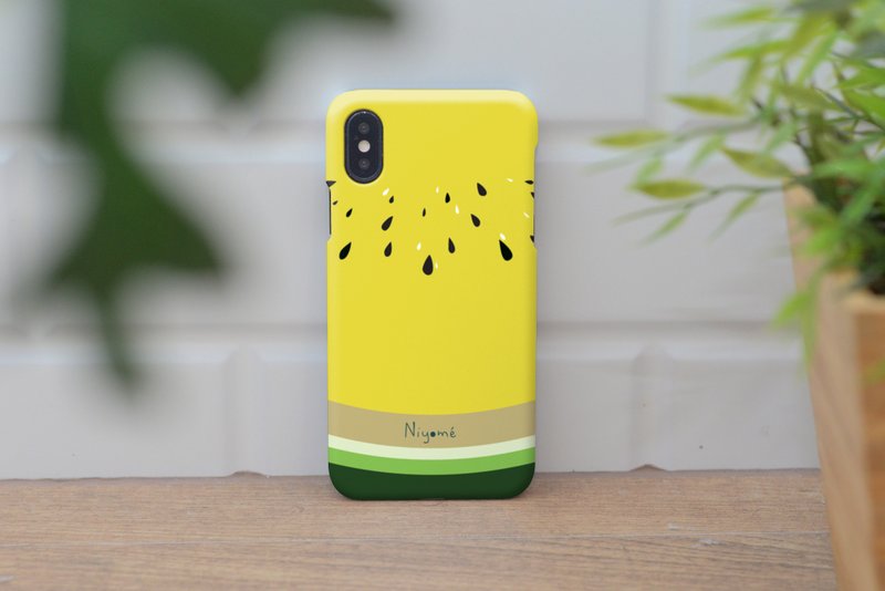 iphone case yellow watermelon for iphone5s, 6s, 6s plus, 7, 7+, 8, 8+, iphone x - 手機殼/手機套 - 塑膠 黃色