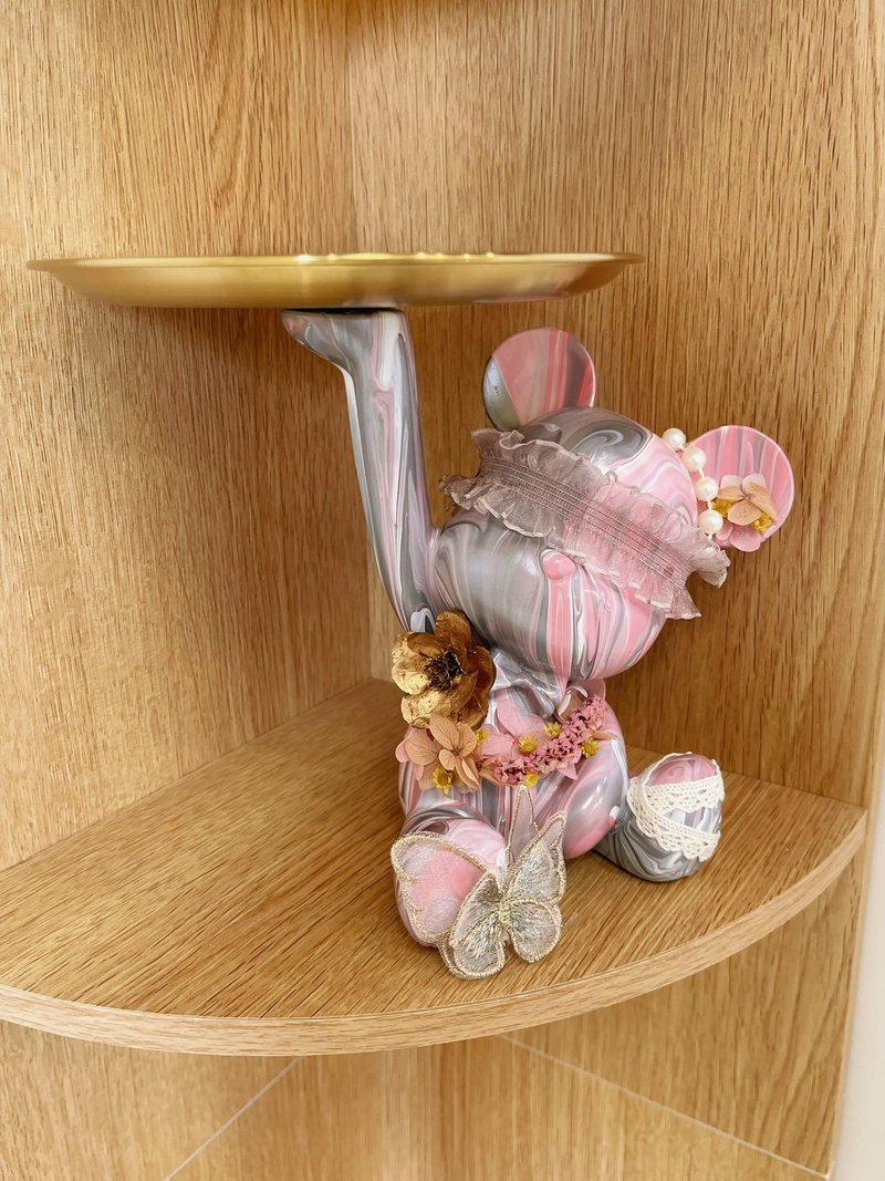 【玫泥手作】夢幻流體熊・手作飾品托盤課程 - 插畫/繪畫/寫字 - 其他材質 