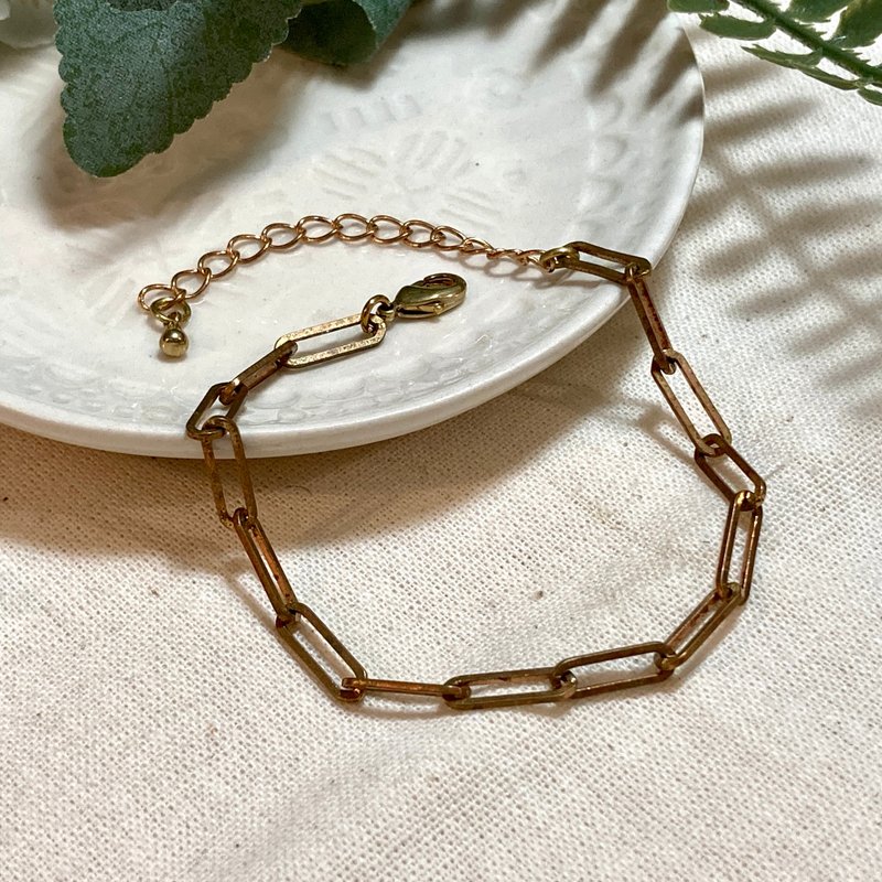 Laolin Grocery | Simple and versatile Bronze bracelet - Bracelets - Copper & Brass Gold