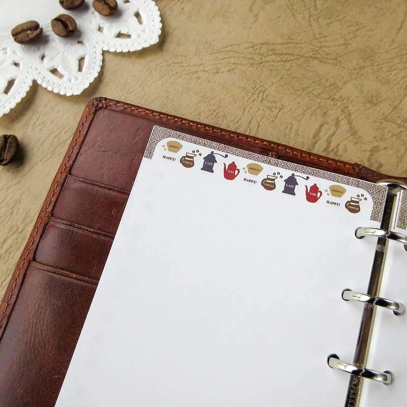 System Notebook Refill Mini Size 6 / Plain Refill: Coffee Goods - สมุดบันทึก/สมุดปฏิทิน - กระดาษ 