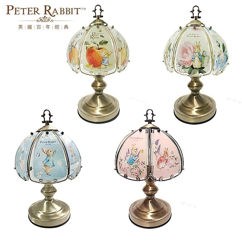 Peter Rabbit three-stage touch lamp touch lamp bronze base comes with limited edition table mat, special price until the end of March - โคมไฟ - วัสดุอื่นๆ ขาว