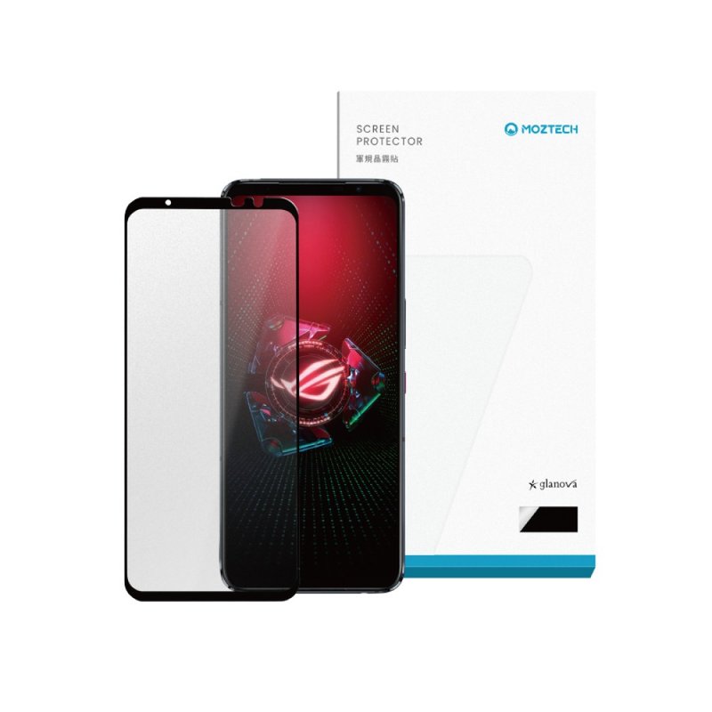 MOZTECH | 【獨家專利】晶霧貼 電競專用 ROG 5/5S 保護貼 - 手機配件 - 玻璃 