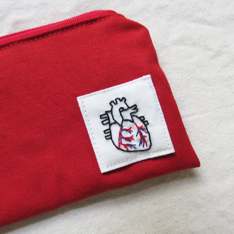 Heart Window Bag / Biological Organ - กระเป๋าใส่เหรียญ - วัสดุอื่นๆ สีแดง