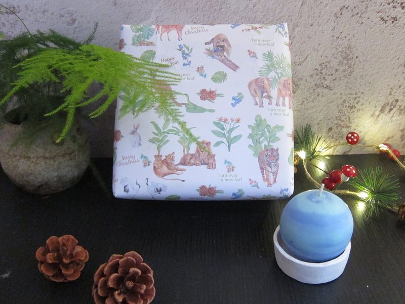 [Customized] Home Furnishing Series - Luminous Christmas Ball Candles in a Gift Box of Four - Candles & Candle Holders - Wax Multicolor