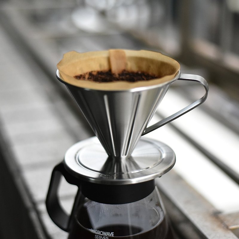 Stainless Steel filter (coffee filter cup) 2-4cup - เครื่องทำกาแฟ - สแตนเลส สีเงิน