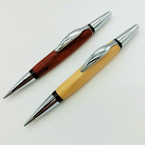 虎之鶴 Tiger Legend 【虎之鶴】花梨木 楓木 木筆 木頭鉛筆 旋轉出芯 自動鉛筆