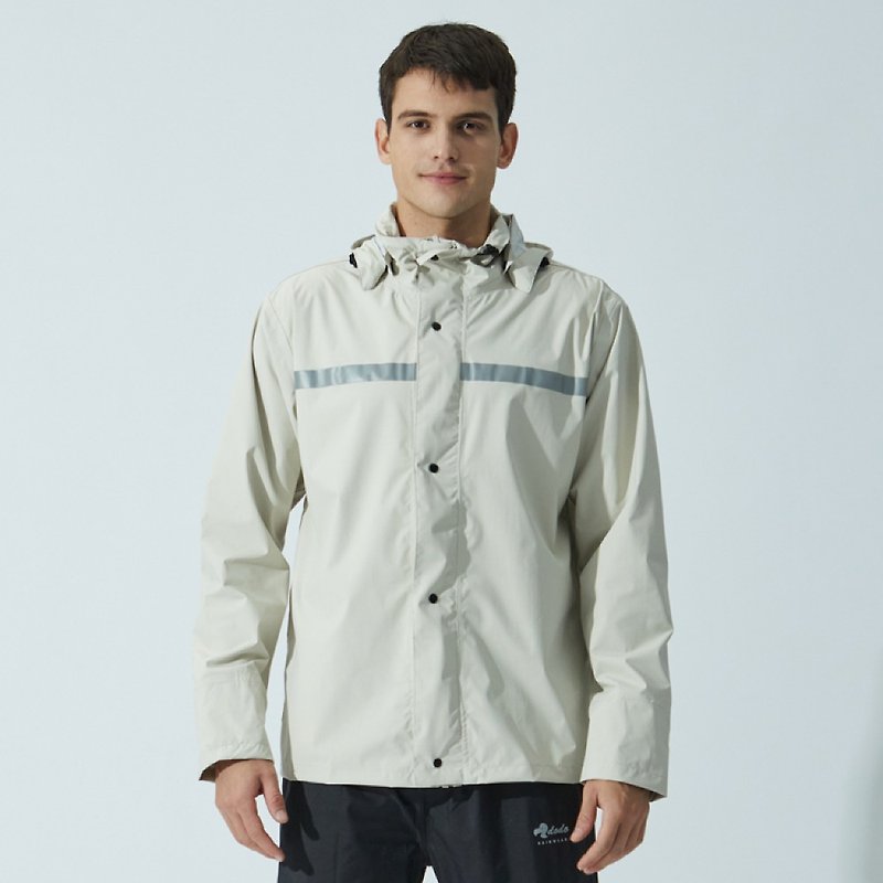 新品上市 /Simple Forward/ 輕量成套式雨衣褲-奶油白 - 雨傘/雨衣 - 尼龍 白色