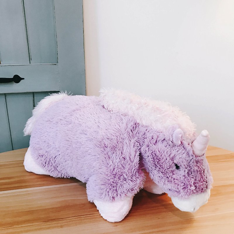 CANDY BEAR 獨角獸折合抱枕 - 枕頭/咕𠱸 - 聚酯纖維 紫色