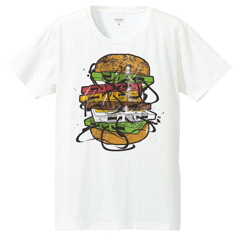 T-shirt / insert - 男 T 恤 - 棉．麻 白色