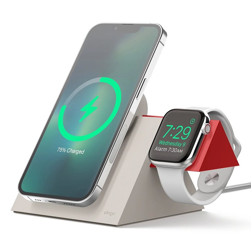 MS5 Duo 2-in-1 stand without wire Apple Watch/iPhone - Phone Charger Accessories - Silicone Multicolor