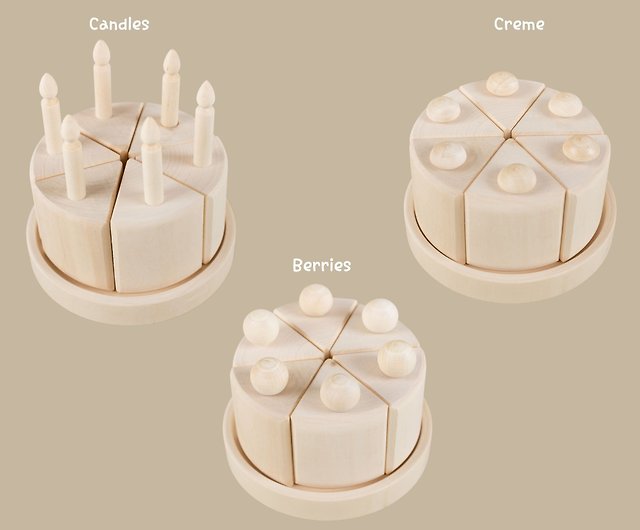 Wooden Birthday Cake Toy – MamimamiHome Baby