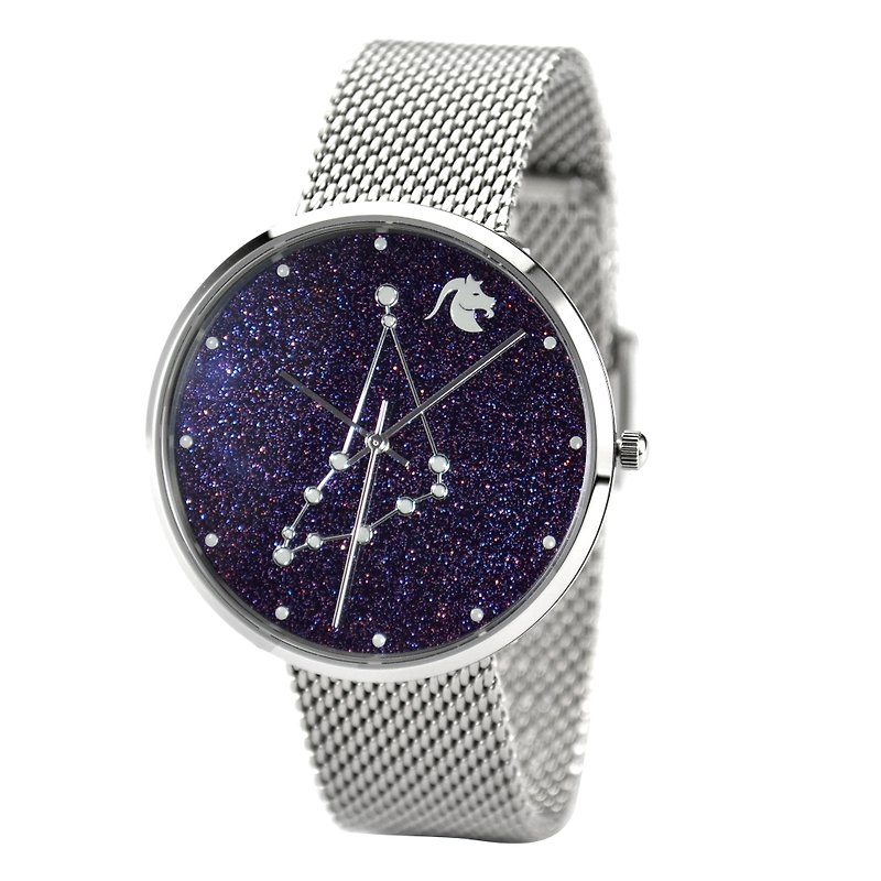 Constellation in Sky Watch (Capricornus) Luminous Free Shipping Worldwide - นาฬิกาผู้หญิง - โลหะ สีน้ำเงิน