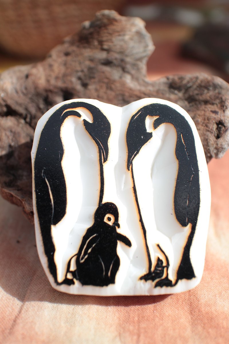 Ocean Stamps (Emperor Penguin) - Stamps & Stamp Pads - Rubber Transparent