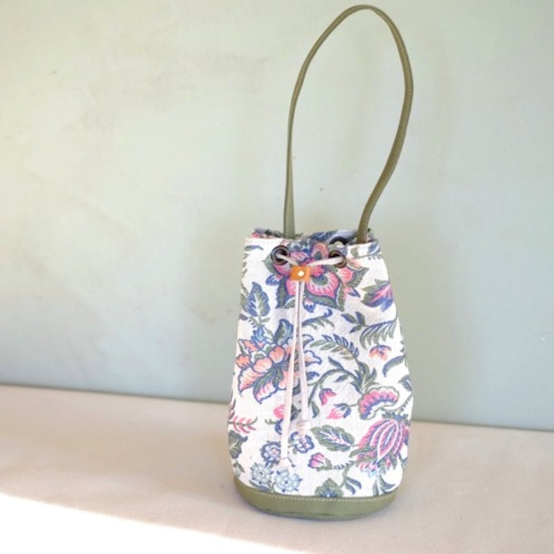 Spring Drawstring Bag/Bloom - Toiletry Bags & Pouches - Cotton & Hemp 