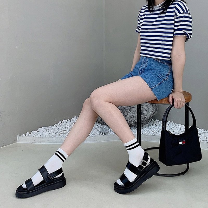 PRE-ORDER – MACMOC Luke (BLACK) 涼鞋 - 涼鞋 - 其他材質 