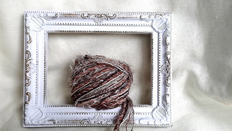 引き揃え糸  1m - 編み物/刺繍/羊毛フェルト/裁縫 - ポリエステル ブラウン
