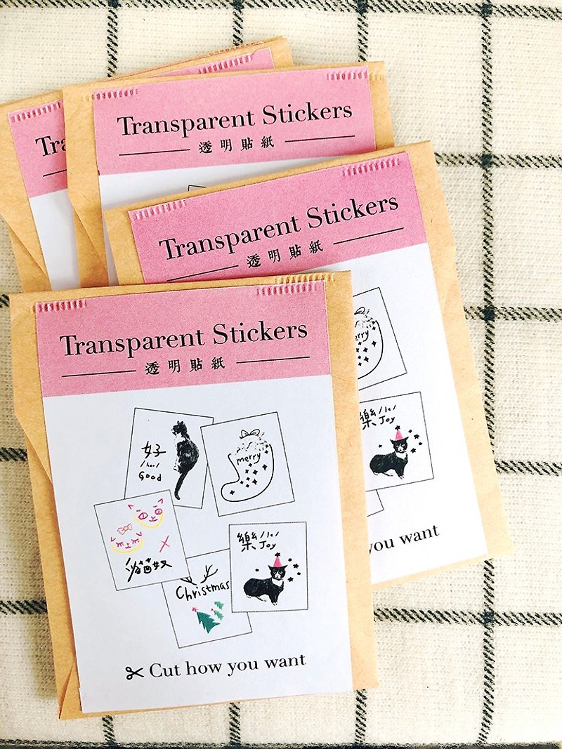 Good joy: Transparent stickers 5 in 1 - สติกเกอร์ - กระดาษ สีใส