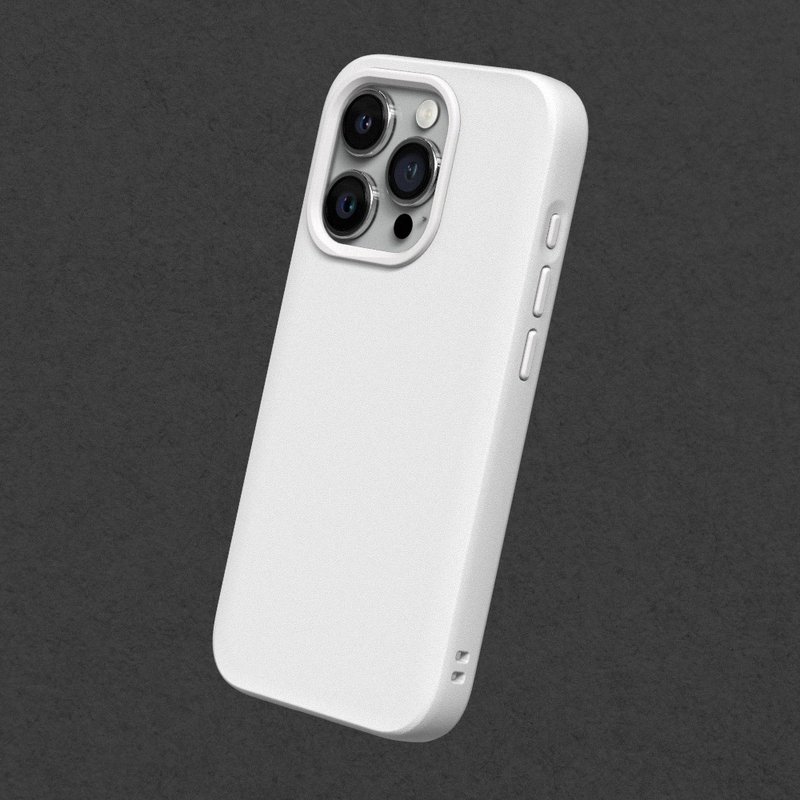 SolidSuit classic anti-fall phone case/classic white for iPhone series - Phone Cases - Plastic White