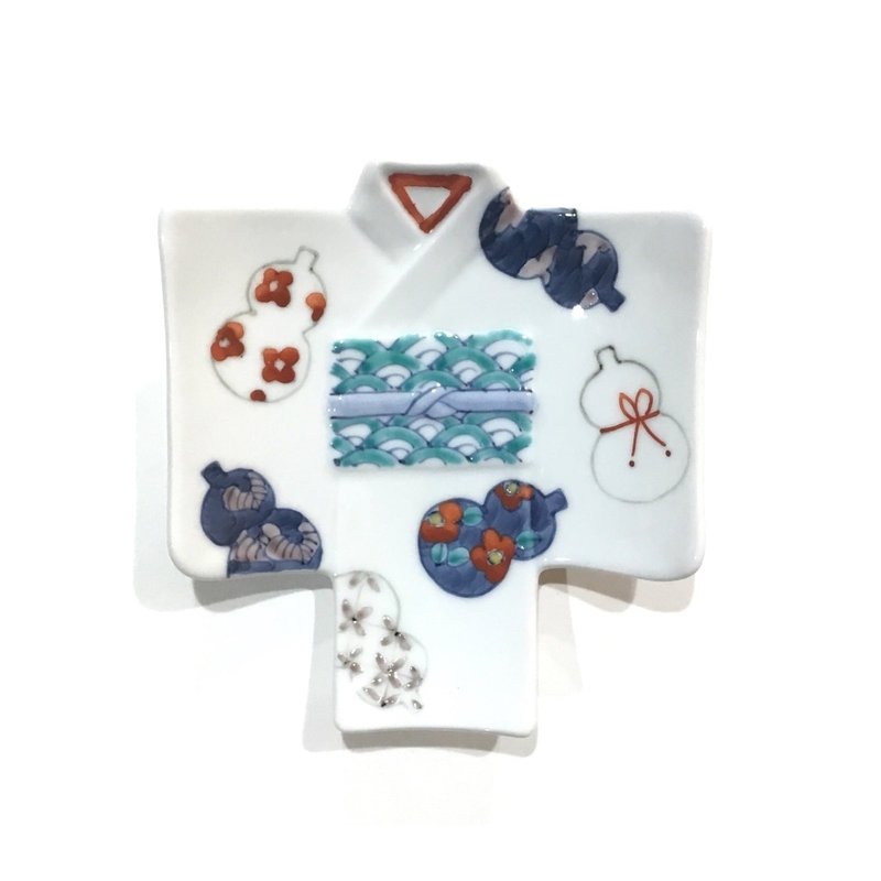 ~閨蜜的禮物~ 和服造型碟-伊凡裡葫蘆(吳服店) - 盤子/餐盤/盤架 - 玻璃 多色