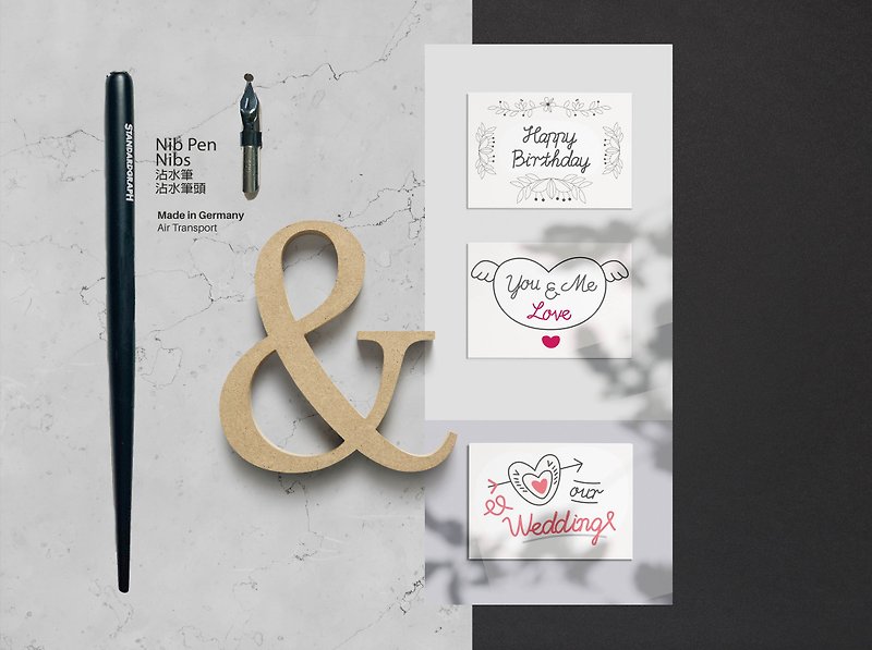 Heart Movement | Round Font Series | Postcard Tool Set | Gift - วาดภาพ/ศิลปะการเขียน - กระดาษ 