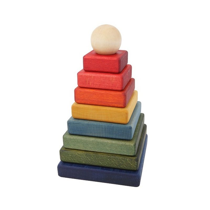 Wooden Story - Pyramid Stacks - Rainbow - ของเล่นเด็ก - ไม้ 