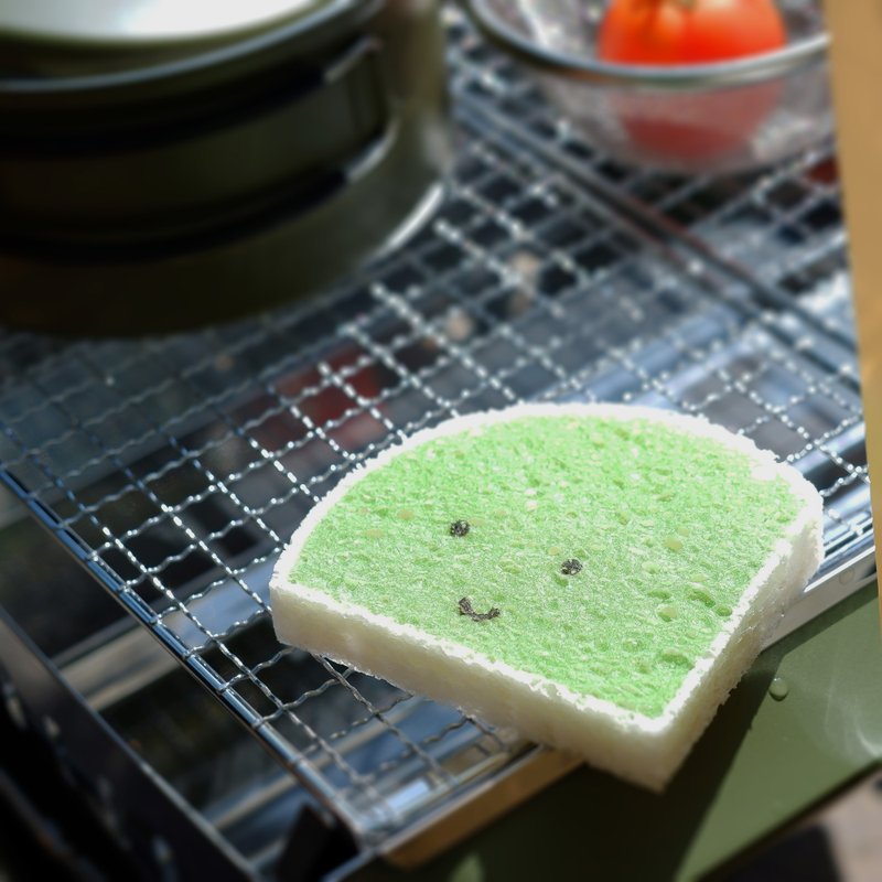 Cute Shape Natural Cellulose Pop Up Cleaning Sponges (Green) - ชุดเดินป่า - วัสดุอีโค ขาว